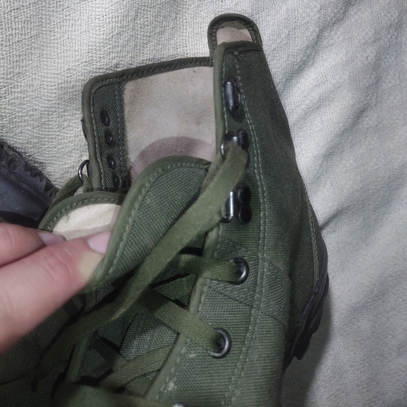 Cabela’s Army Green Canvas Fishing Boots Green Boots - Picture 7 of 14